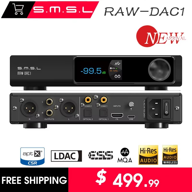 Ak4499 Dac Decoder - SMSL RAW-DAC1 Цифровой аудиодекодер USB ЦАП