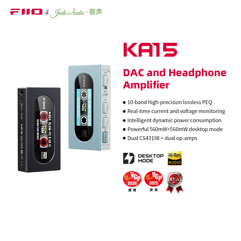Dual Ess9038 Dac - FiiO KA15 Портативный USB ЦАП Усилитель