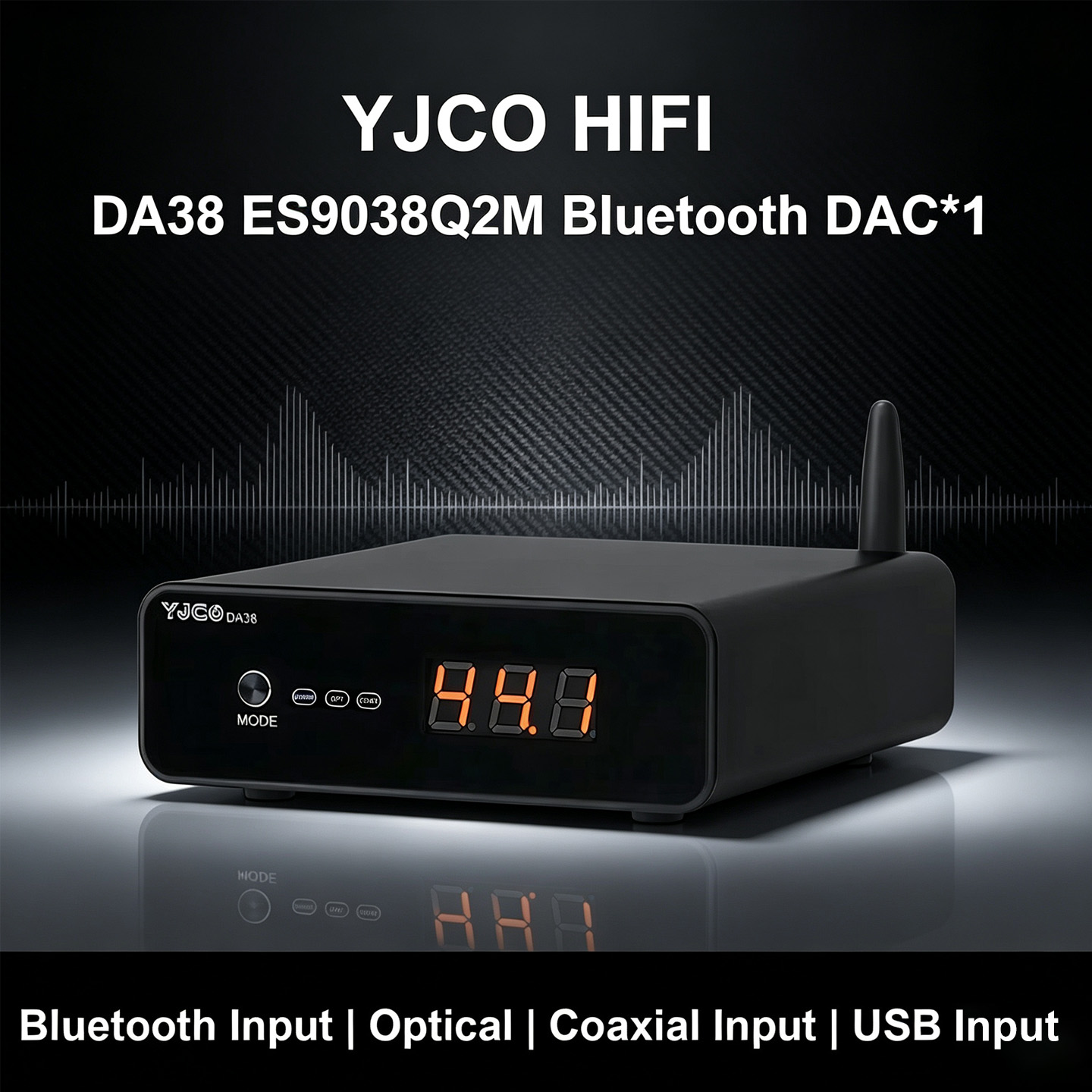 Dac Usb Coaxial Optical Bluetooth - YJCO HiFi ES9038Q2M DAC, Bluetooth 5.4,