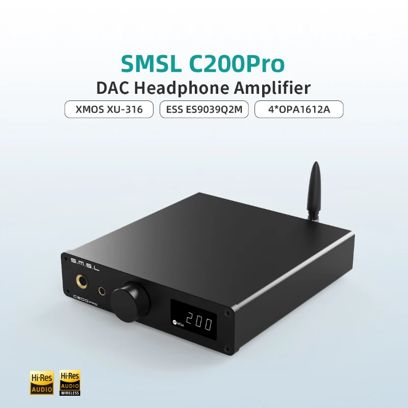 Dac With Headphone Amp Balanced - C200PRO C200 PRO MQA LDAC DSD512