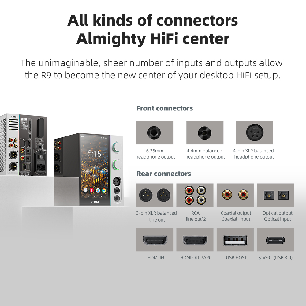 FiiO R9 Android медиастример с – обзор и цена Dac Streamer Network Player
