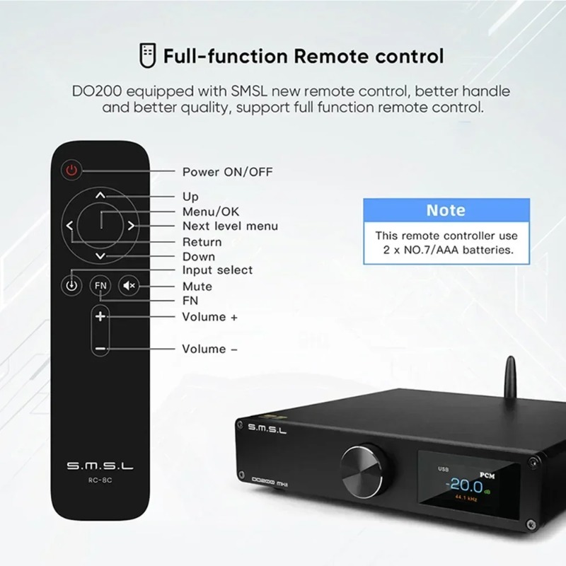SMSL DO200 MKII Bluetooth 5.0  – обзор и цена Dac Usb Coaxial Optical Bluetooth