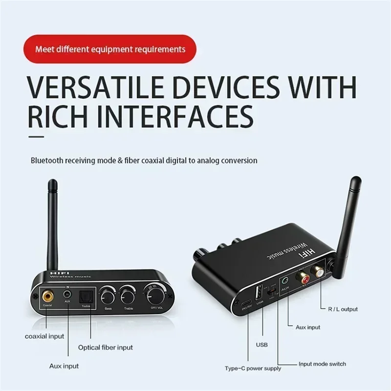 Аудиоприемник DAC Bluetooth 5. – обзор и цена Dac Usb Coaxial Optical Bluetooth