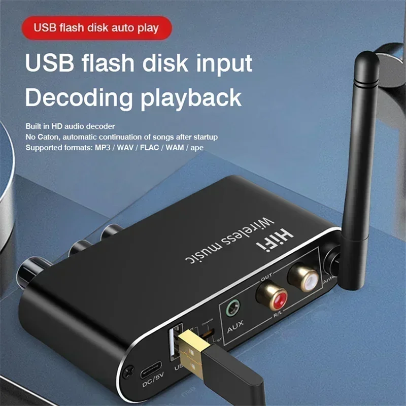 Аудиоприемник DAC Bluetooth 5. – обзор и цена Dac Usb Coaxial Optical Bluetooth