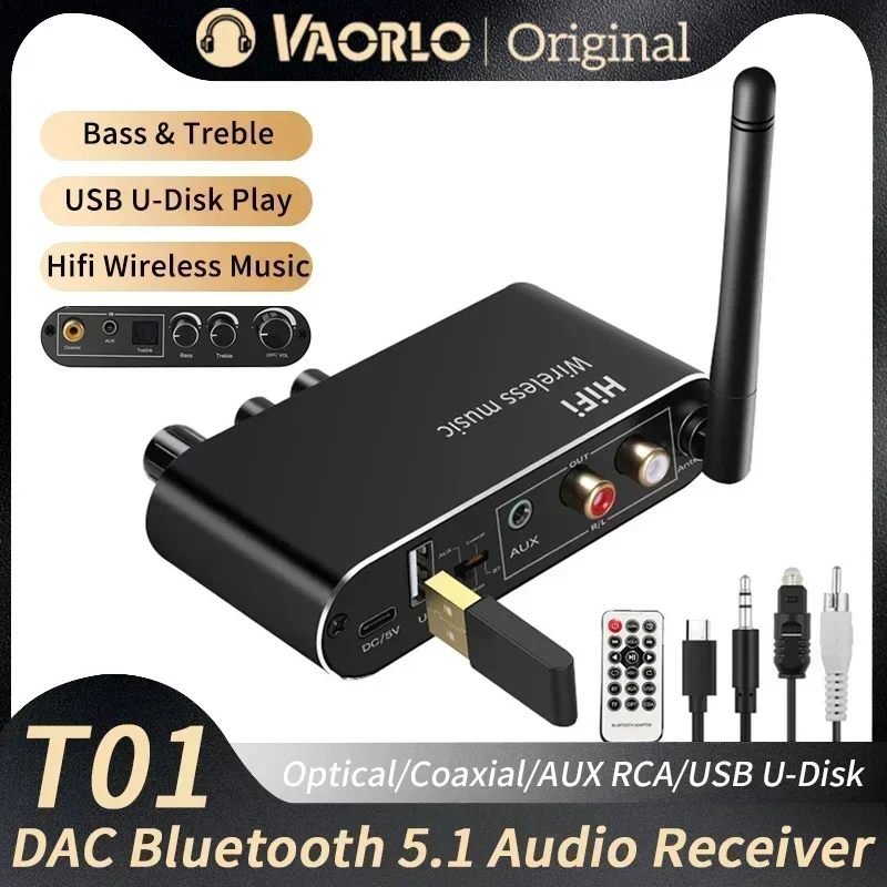 Аудиоприемник DAC Bluetooth 5. – обзор и цена Dac Usb Coaxial Optical Bluetooth