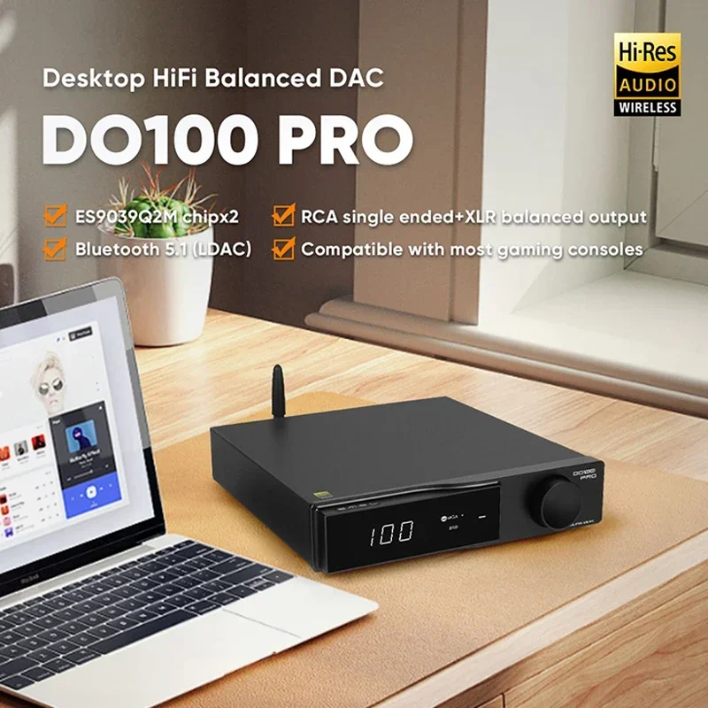 SMSL DO100 Pro HiFi DAC ES9039 – обзор и цена Dac Usb Coaxial Optical Bluetooth