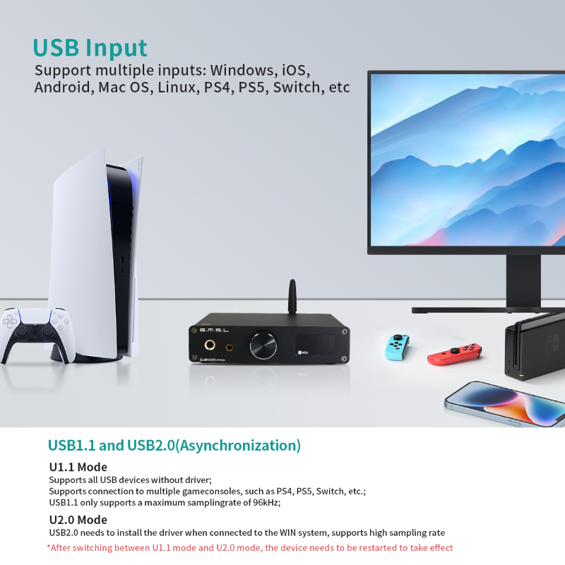 SMSL C200 PRO MQA LDAC DSD512  – обзор и цена Dac With Headphone Amp Balanced