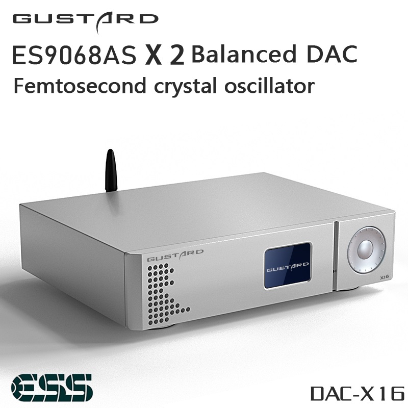 GUSTARD DAC X16 Dual ES9068AS  – обзор и цена Dac Usb Coaxial Optical Bluetooth