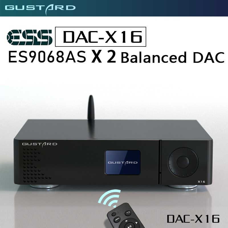 GUSTARD DAC X16 Dual ES9068AS  – обзор и цена Dac Usb Coaxial Optical Bluetooth