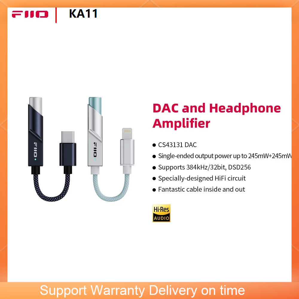 FiiO JadeAudio KA11 USB ЦАП Ус – обзор и цена Portable Dac Dongle Usb C
