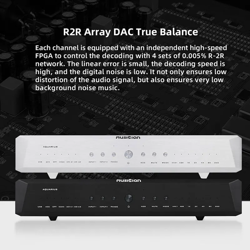 MUSICIAN Aquarius R2R Array DA – обзор и цена Dac I2S Hdmi Input