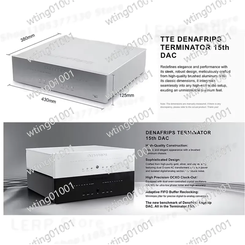Для DENAFRIPS TERMINATOR 15TH  – обзор и цена R2R Dac Balanced Xlr