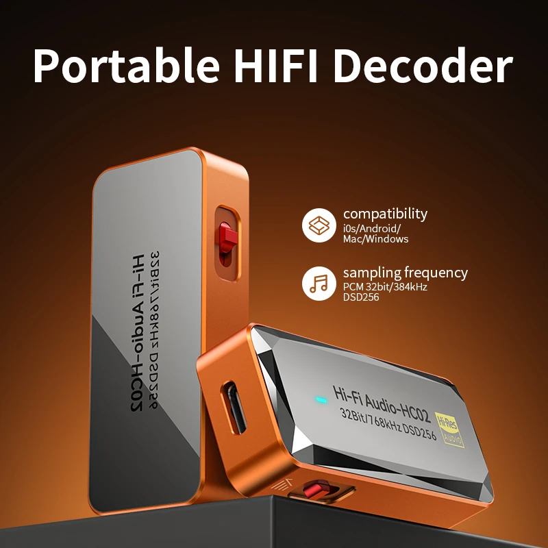 Аудиоадаптер HC03 Type C на 3, – обзор и цена Portable Dac Dongle Usb C