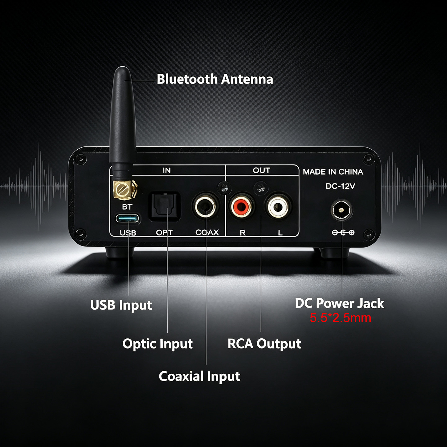 YJCO HiFi ES9038Q2M DAC, Bluet – обзор и цена Dac Usb Coaxial Optical Bluetooth